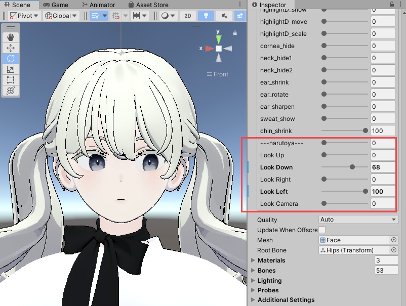 【Grus】 視線シェイプキーアドオン【BlendShare】