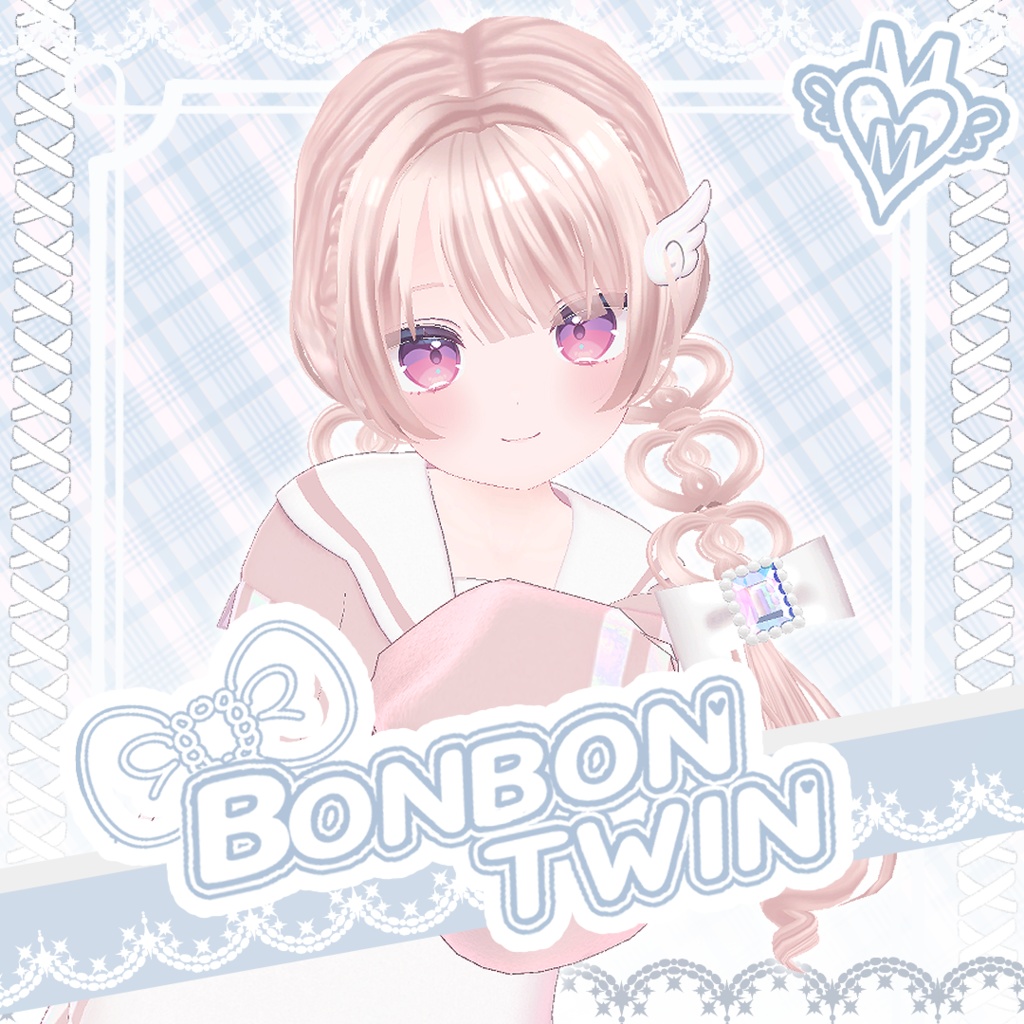 ♡5アバター対応♡BONBON_TWIN_HAIR♡