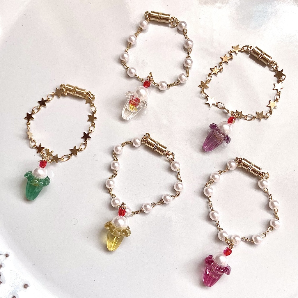 カラフルクリームソーダのネックレス