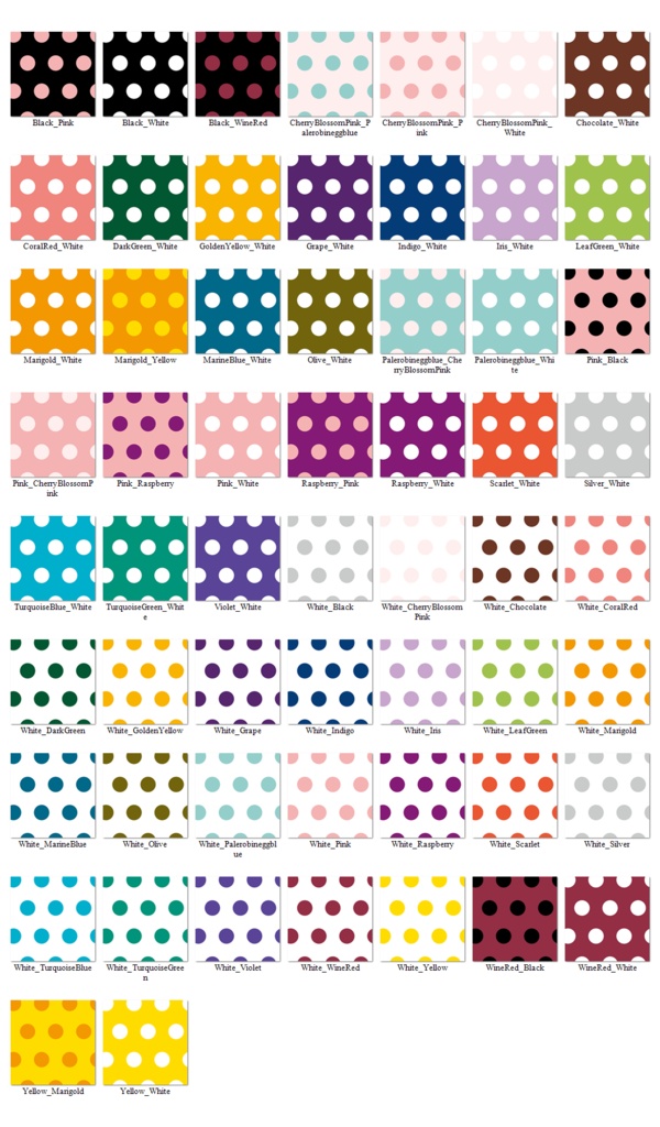 【無料有】Vroid Texture 水玉ワンピース/Polka dot dress
