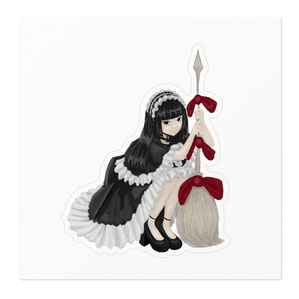 お嬢様ステッカー