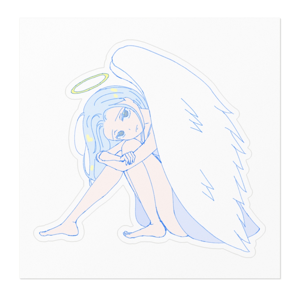 blue-girlステッカー