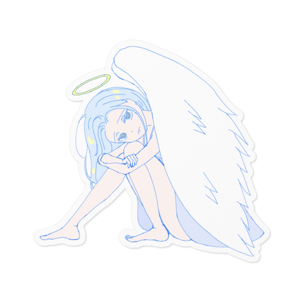 blue-girlステッカー