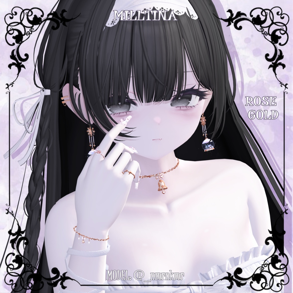 【16アバター対応】❄️🌟Starlit Frost🌟❄️【3Dアクセサリーセット】