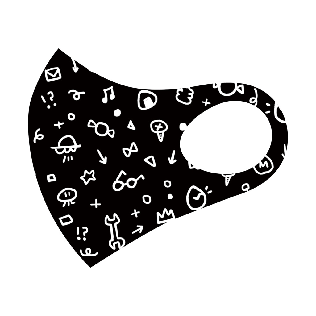 めあめあ脳内柄マスク(総柄)⋆MaiR公式グッズ