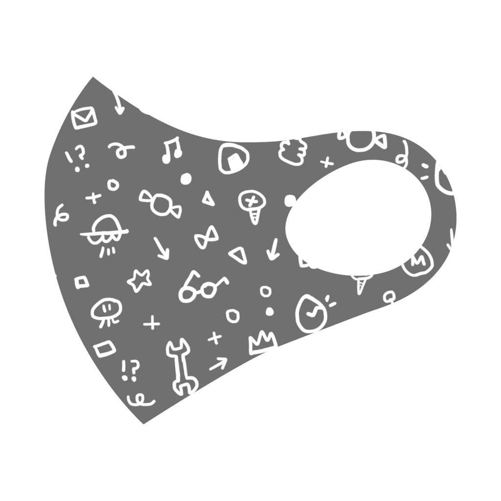 めあめあ脳内柄マスク(総柄)⋆MaiR公式グッズ