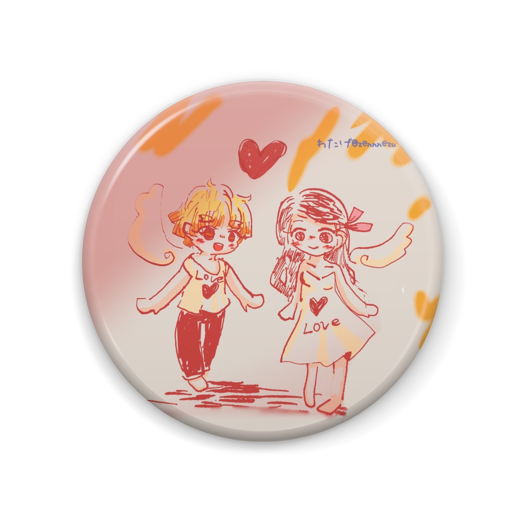 【Webオンリー用】エンジェルぜんねず缶バッジ