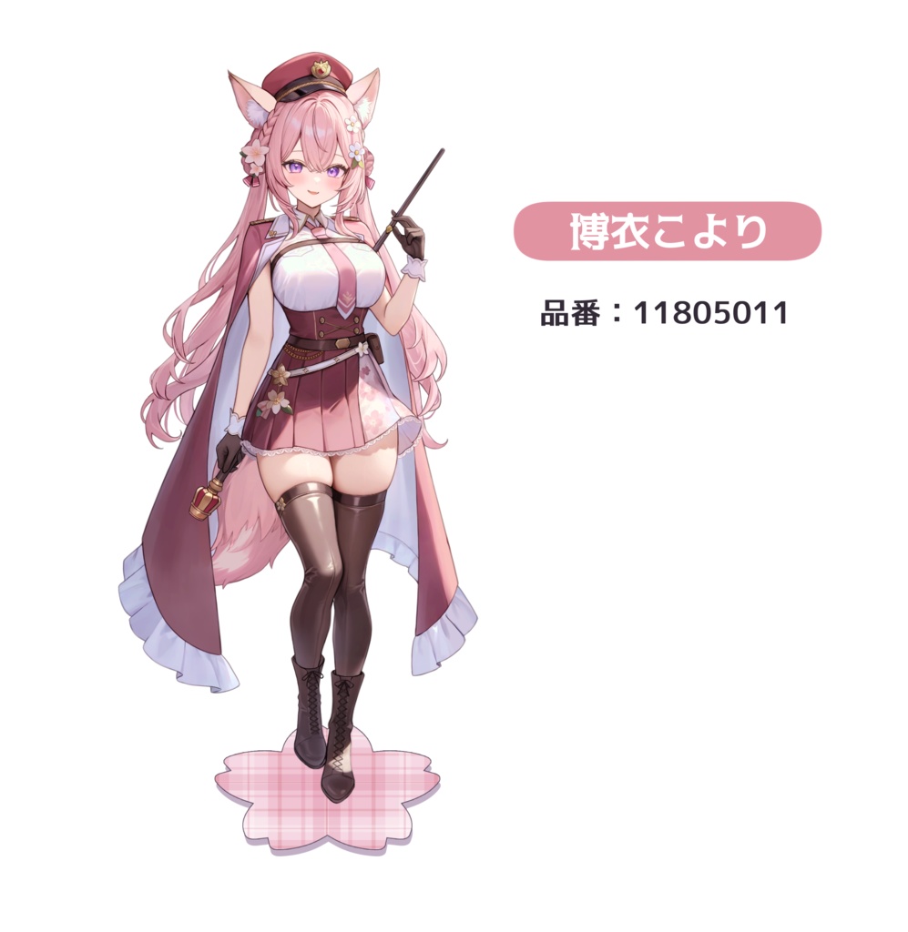 【ホロクル9th】雪花ラミィ/博衣こより アクリルスタンド 軍服ver.(非公式)