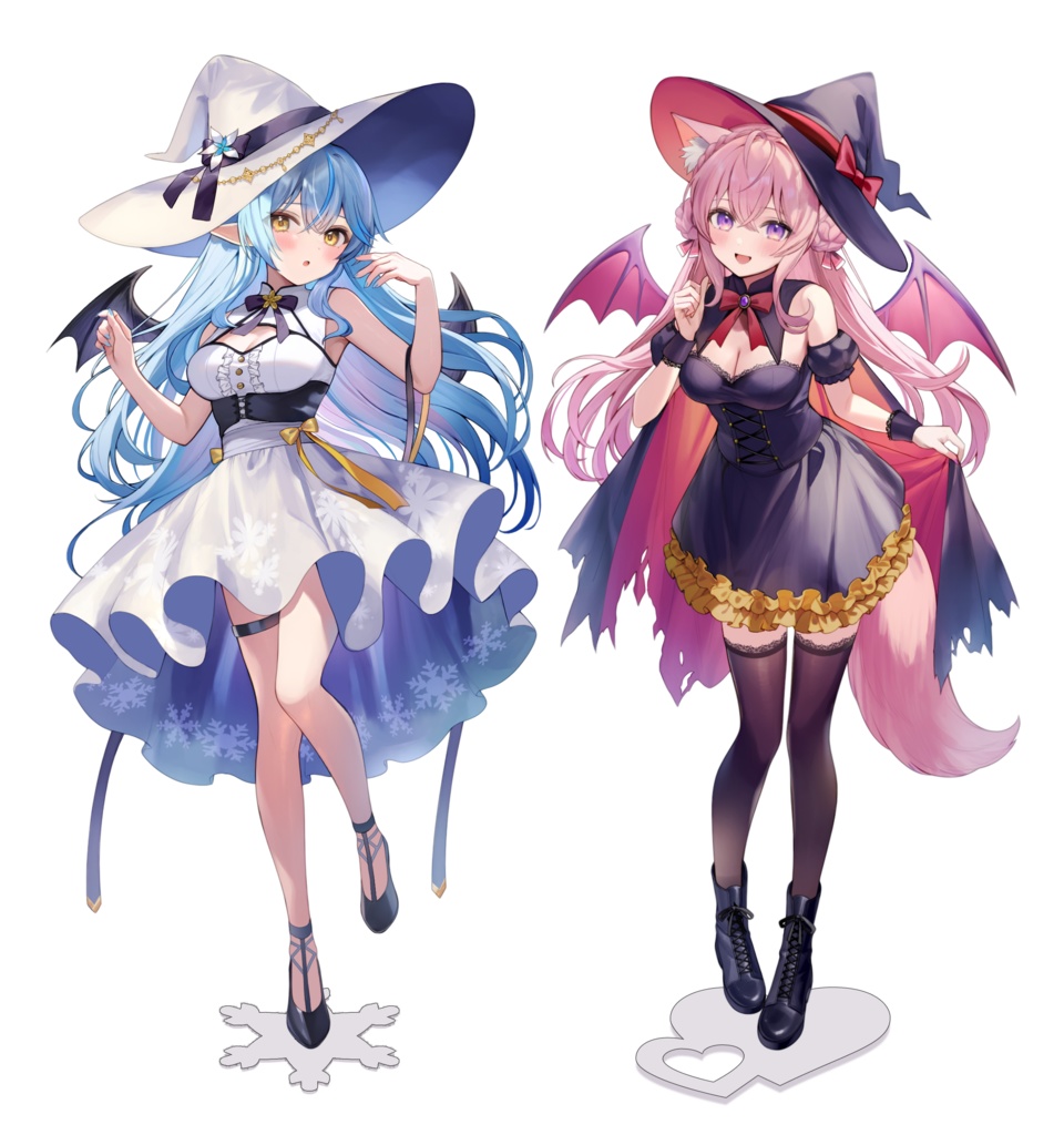 【ホロクル10th】雪花ラミィ／博衣こより アクリルスタンド ハロウィンver.（非公式）