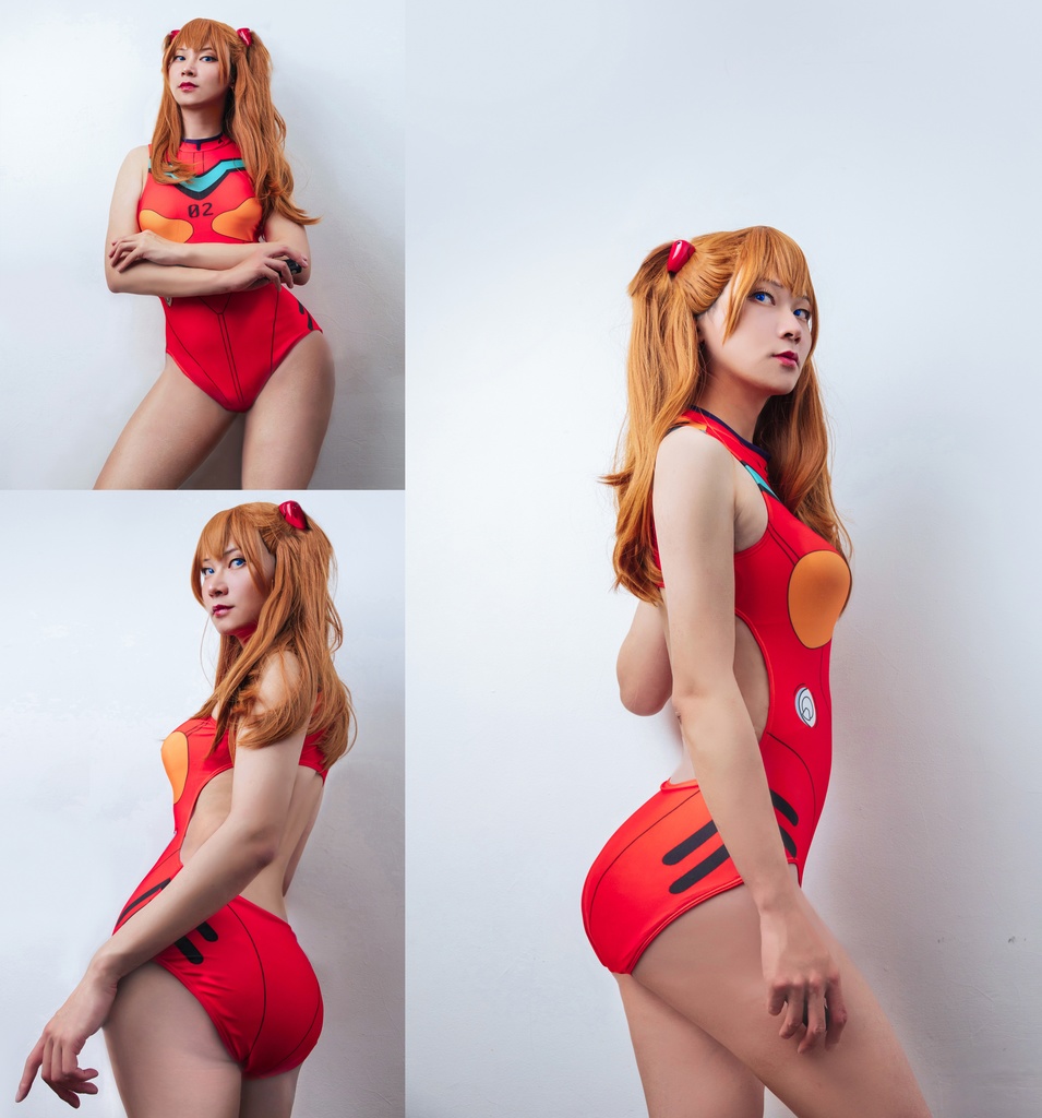 【DL】【EVA】式波・アスカ・ラングレー ASUKA cosplay 水着