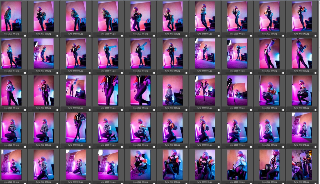 【DL】Luna コスプレ写真セット