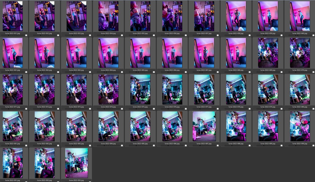 【DL】Luna コスプレ写真セット