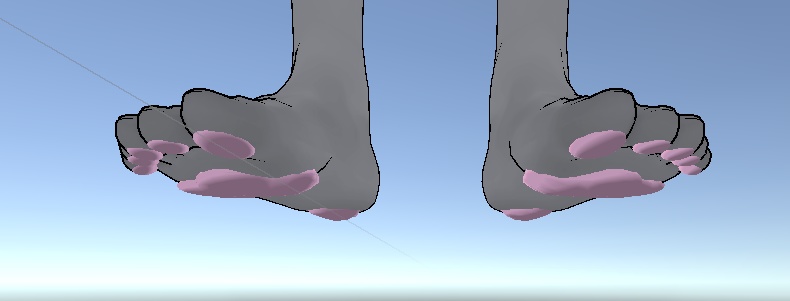 【+Head対応】足の肉球