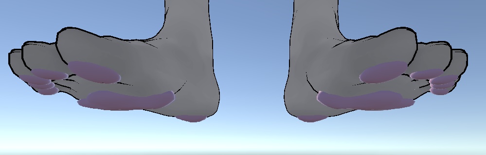 【+Head対応】足の肉球