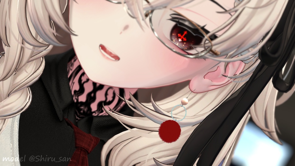 ふわふわファーピアス -Modular Avatar対応🔧-