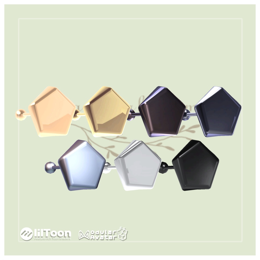 unisex pierce -Modular Avatar対応🔧-