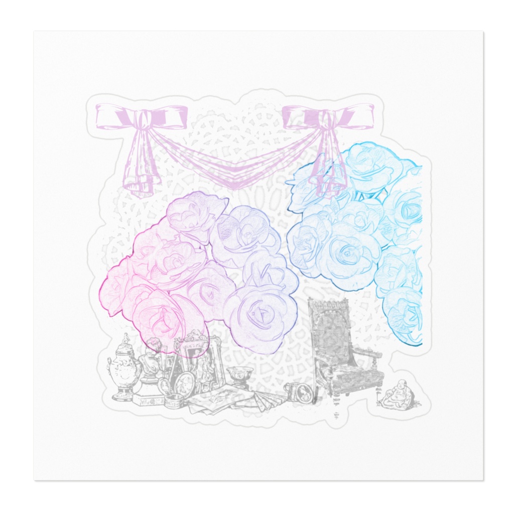 ステッカー お嬢さまのお部屋