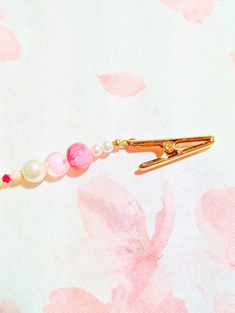 羽織紐 (桜とリボン)