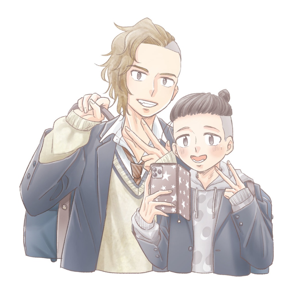 学パロカップルシール