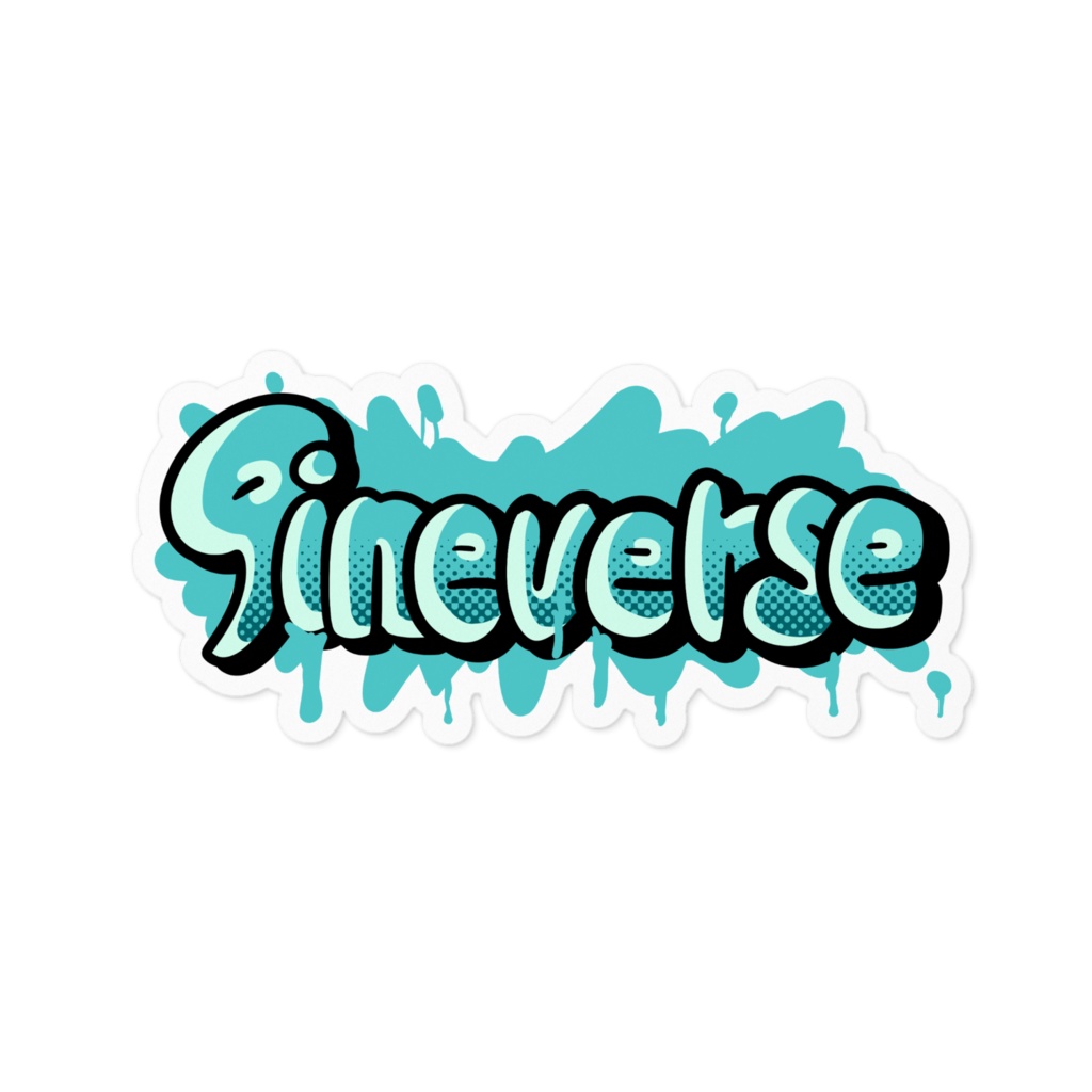 9ineverseステッカー(グラフィティアート風)