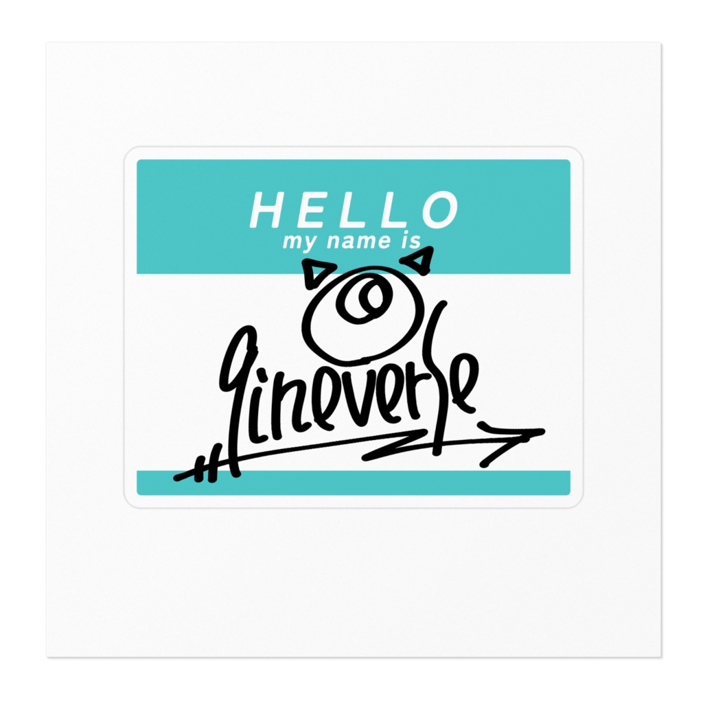 9ineverseネームステッカーA 飛白@hihaku_