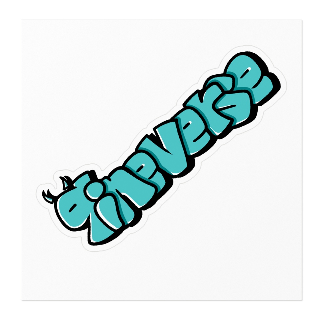 テキストロゴステッカー