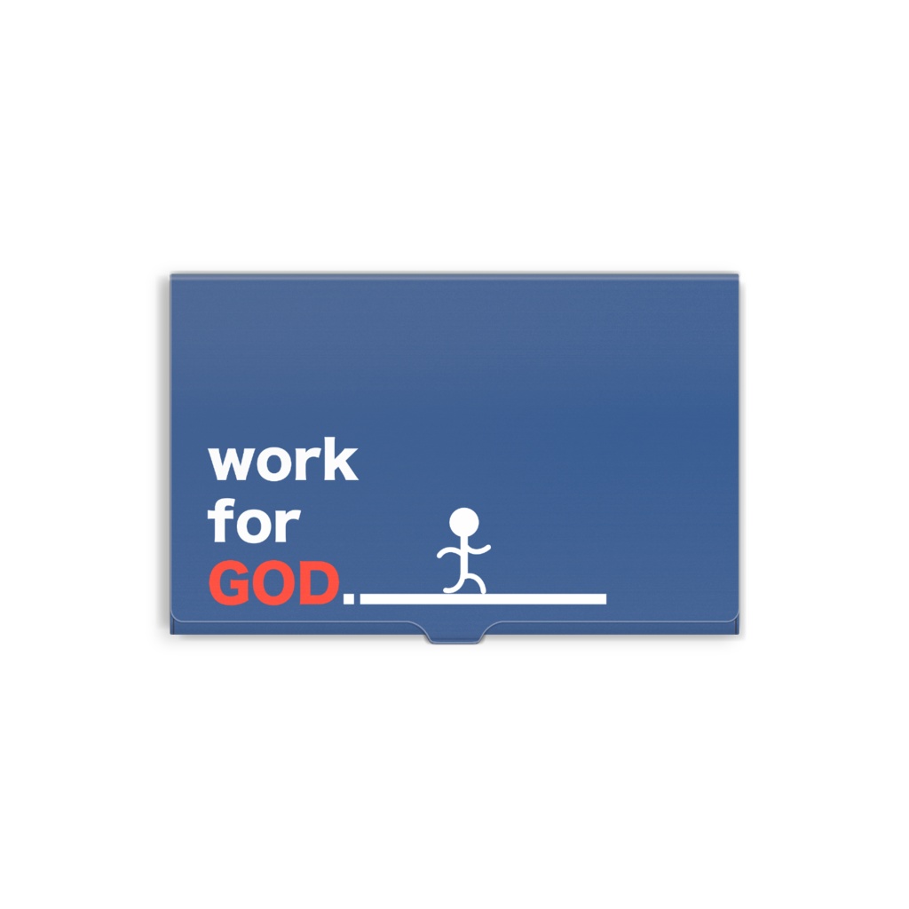 work for GOD. カードケース