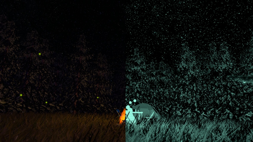 片眼ナイトビジョンゴーグル(VRChat想定)