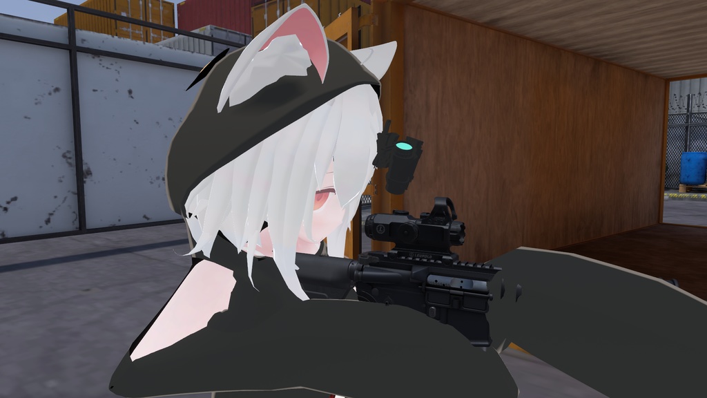 片眼ナイトビジョンゴーグル(VRChat想定)