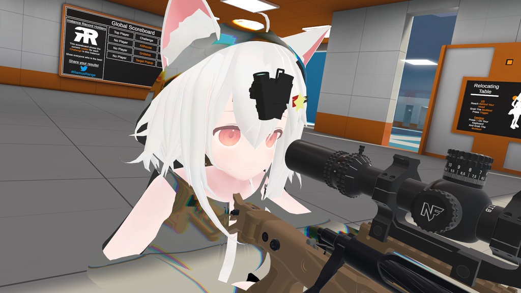 片眼ナイトビジョンゴーグル(VRChat想定)