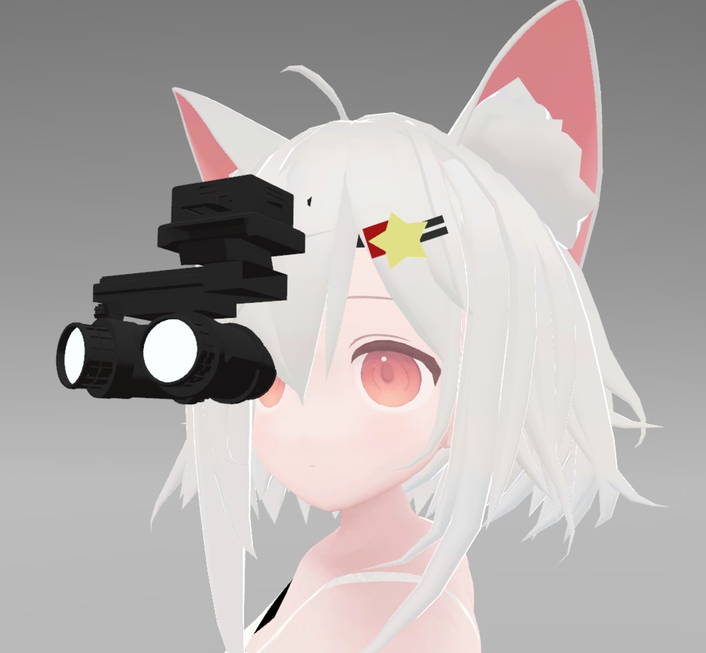 片眼ナイトビジョンゴーグル（VRChat想定）