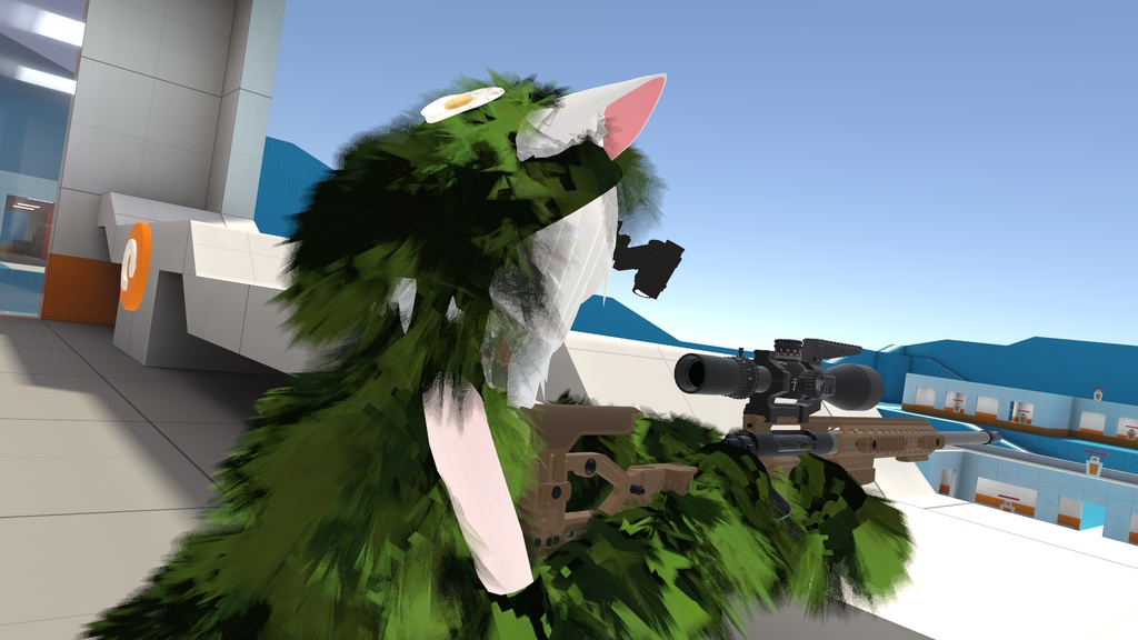 片眼ナイトビジョンゴーグル(VRChat想定)