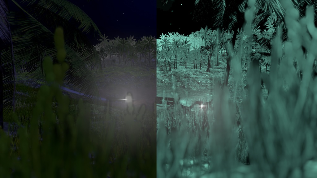 片眼ナイトビジョンゴーグル(VRChat想定)