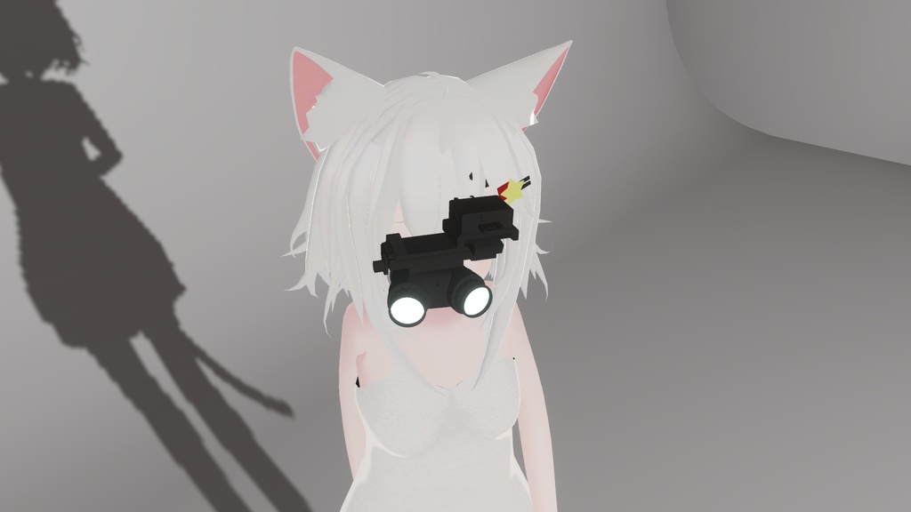 片眼ナイトビジョンゴーグル(VRChat想定)