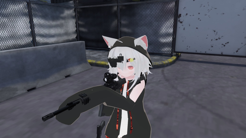 片眼ナイトビジョンゴーグル(VRChat想定)