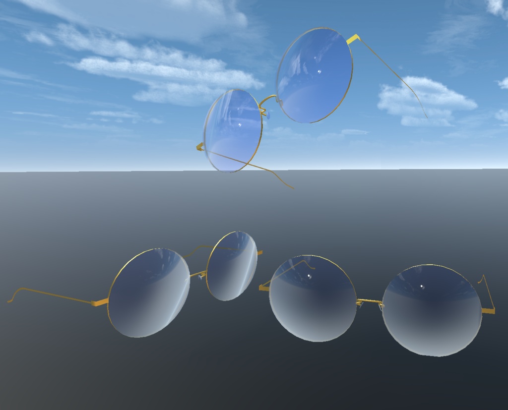 【△722】軽量丸メガネ【CC0】