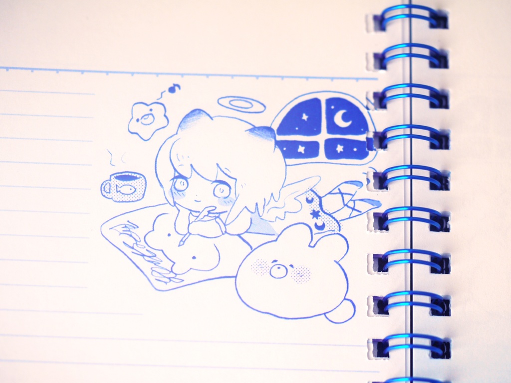 三日月の夜のリングノート