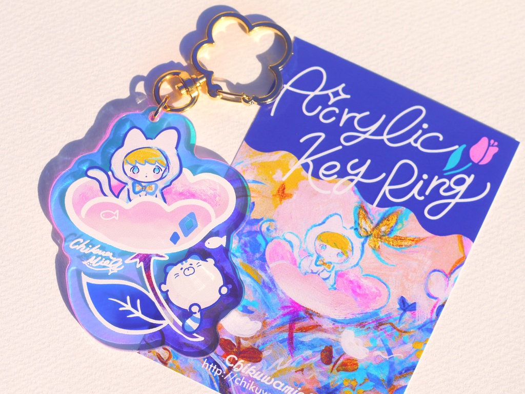 お花 ホログラムアクキー