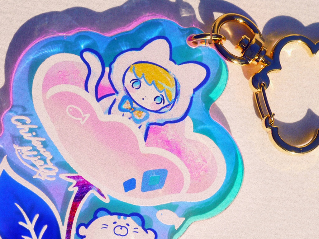 お花 ホログラムアクキー