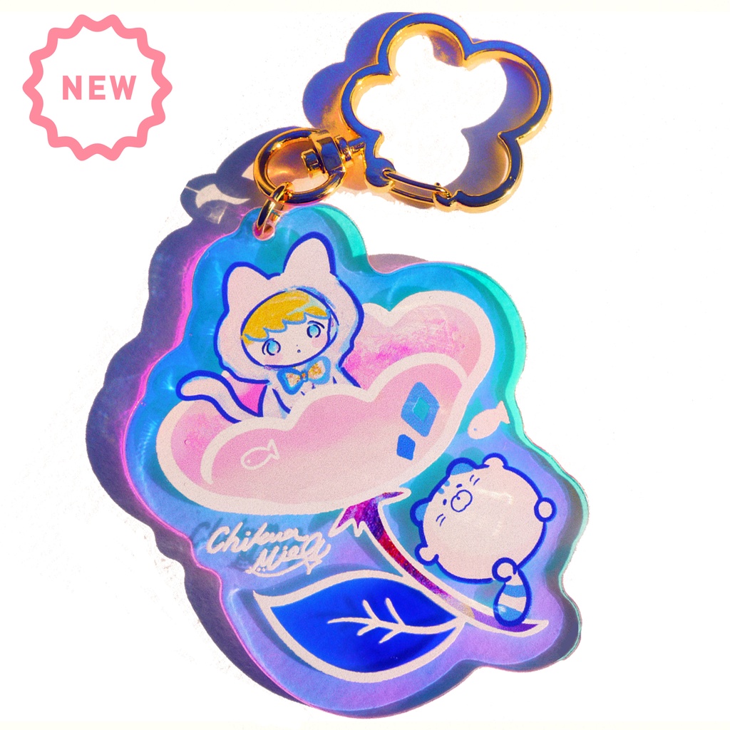 お花　ホログラムアクキー