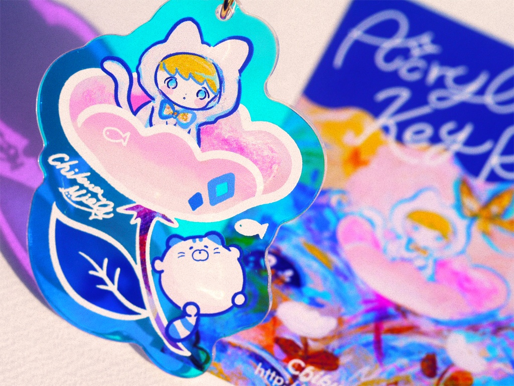 お花 ホログラムアクキー