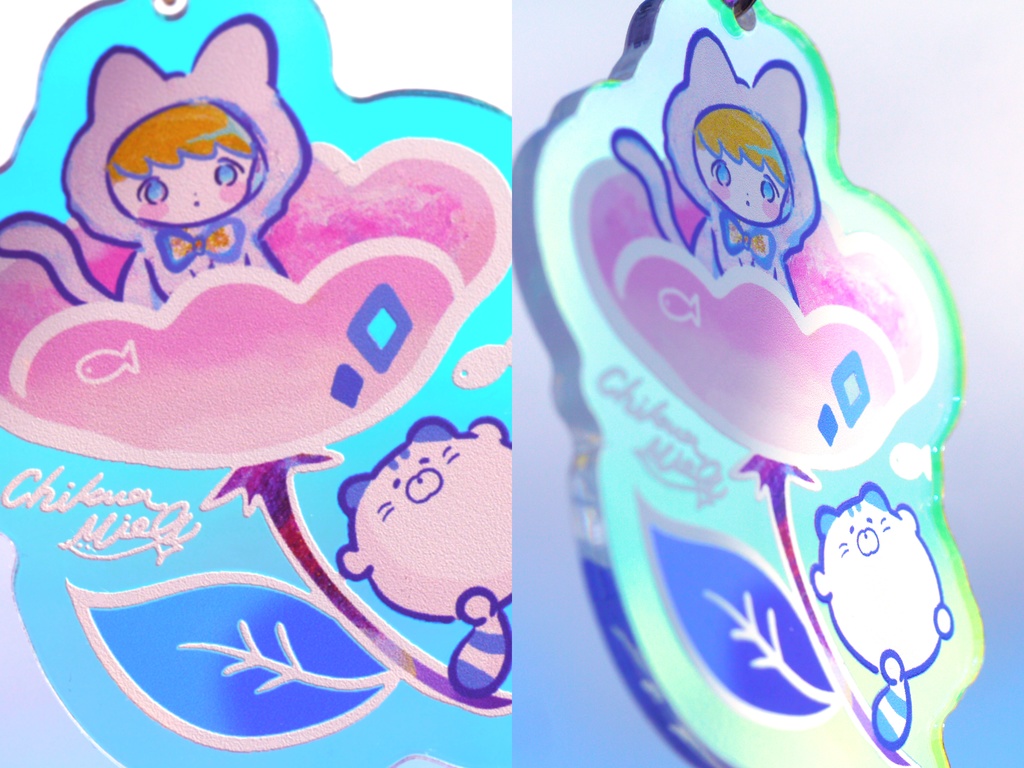 お花 ホログラムアクキー