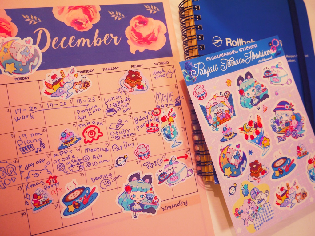 真夜中の喫茶店シール