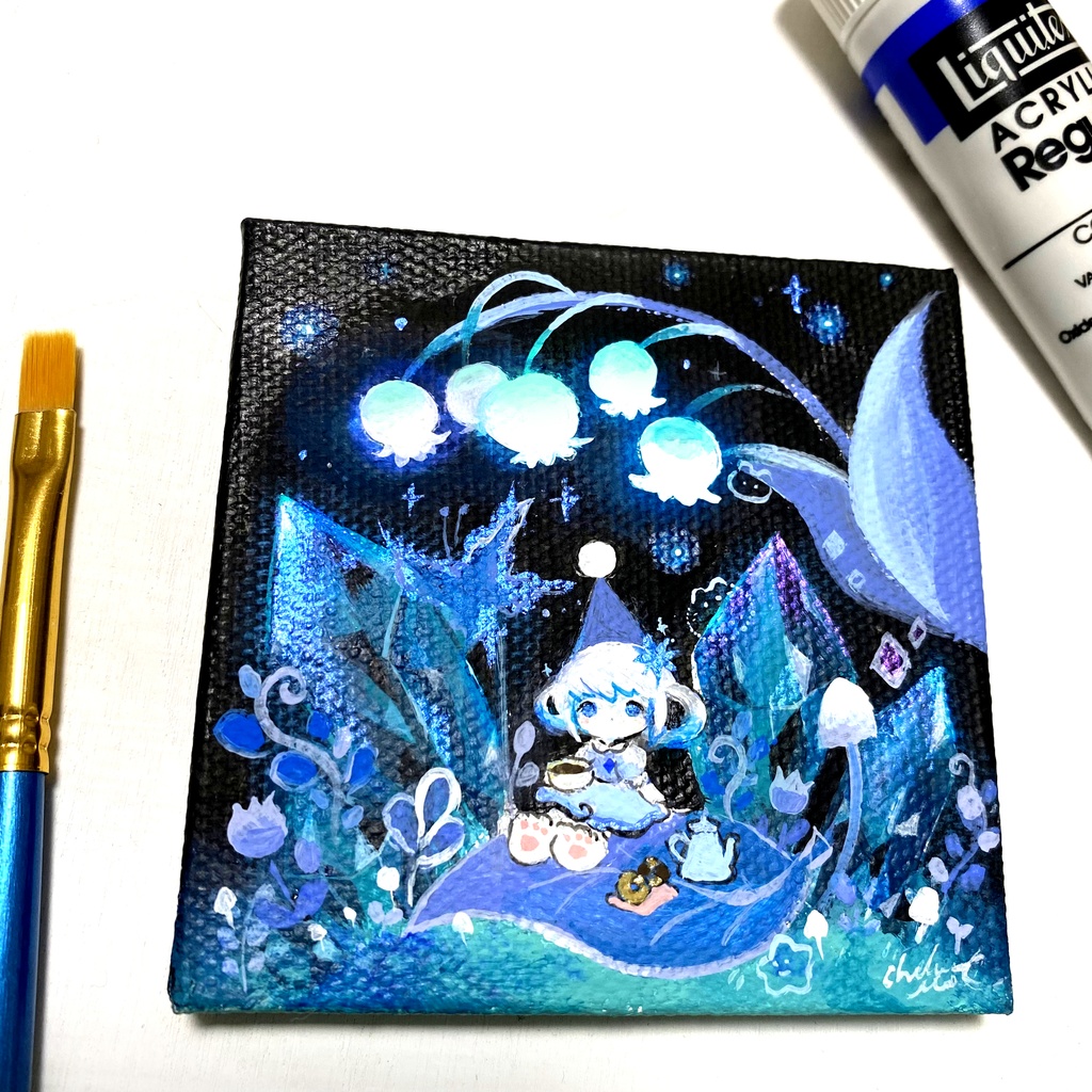 原画「5月の森でひとやすみ」