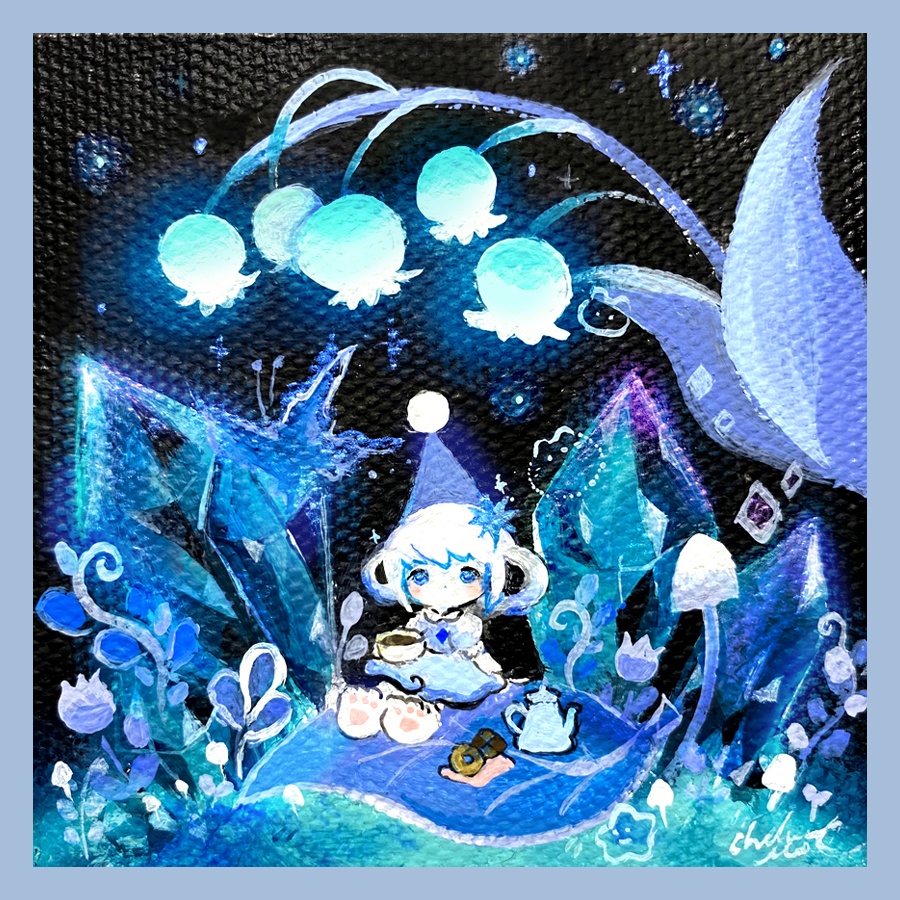 原画「5月の森でひとやすみ」