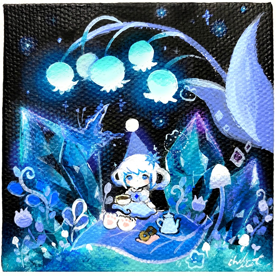 原画「５月の森でひとやすみ」