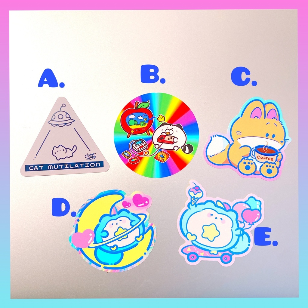 オリジナルステッカー(全5種類)