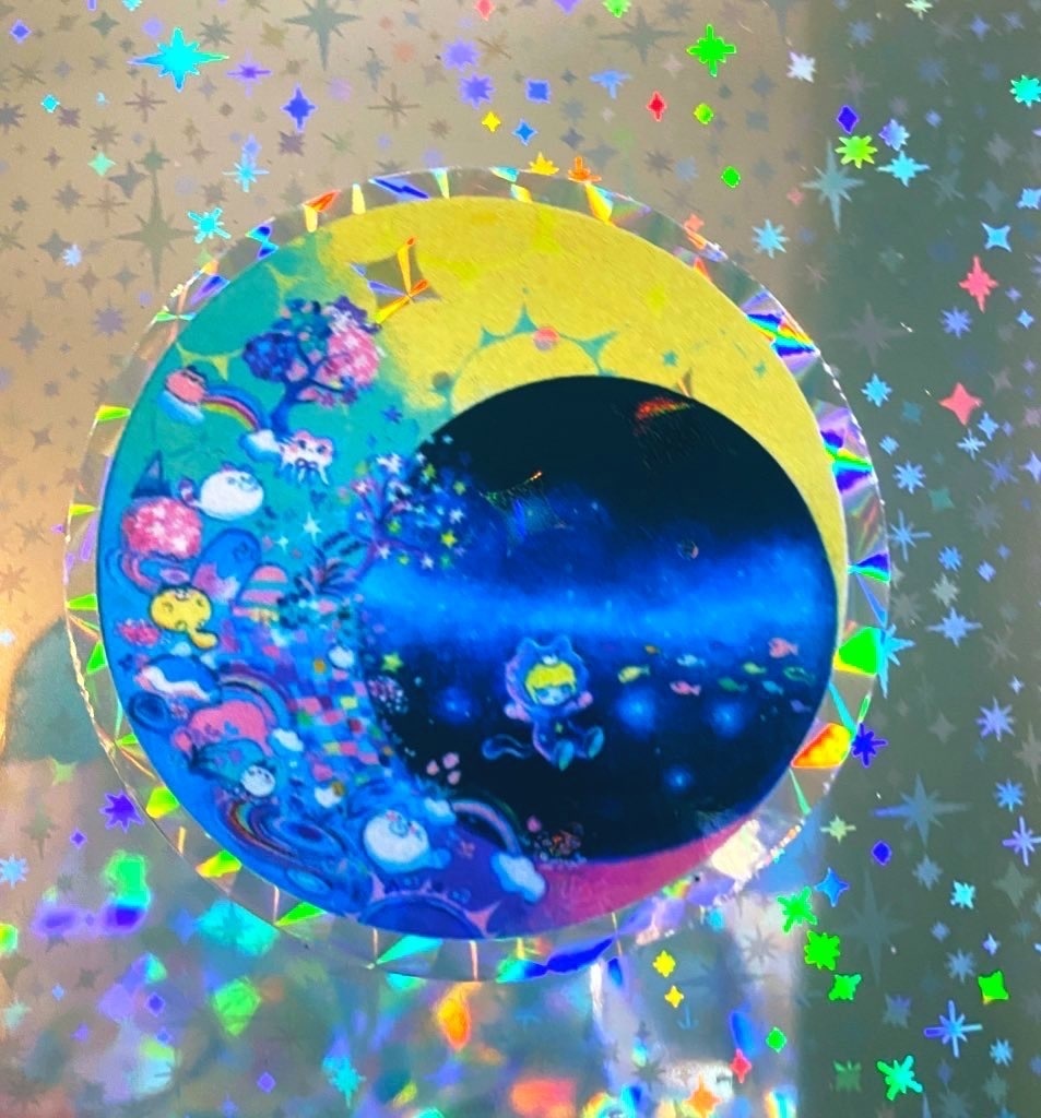 三日月のきらきらステッカー