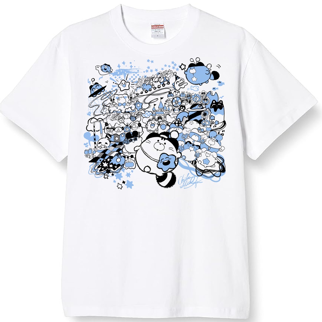 【完全受注生産】「おわらないぱーTシャツ」 通販限定ブルー