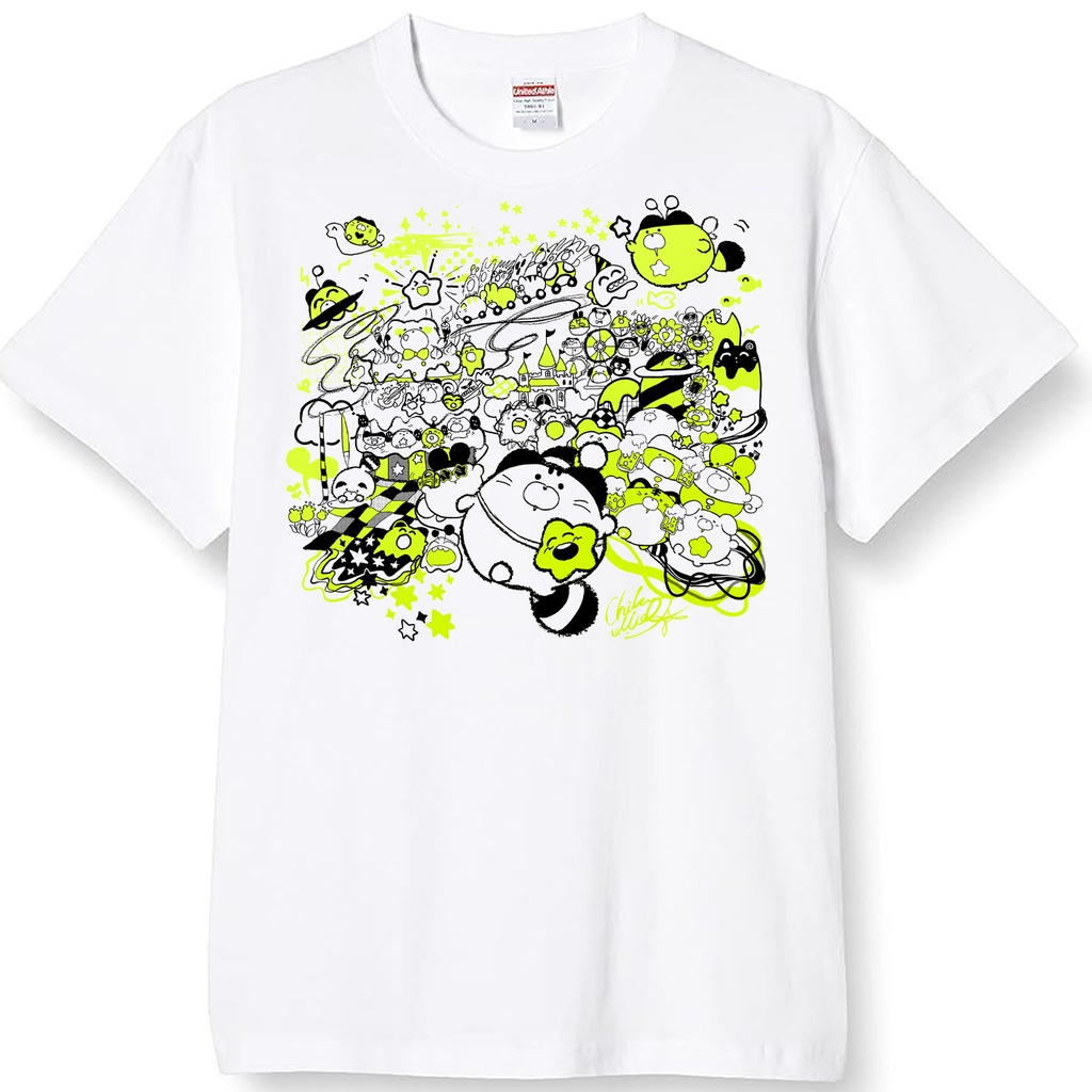 【完全受注生産】「おわらないぱーTシャツ」蛍光イエロー